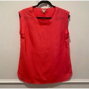 J.Crew Pink Sleeveless Shell Top Size S Career Casual EUC